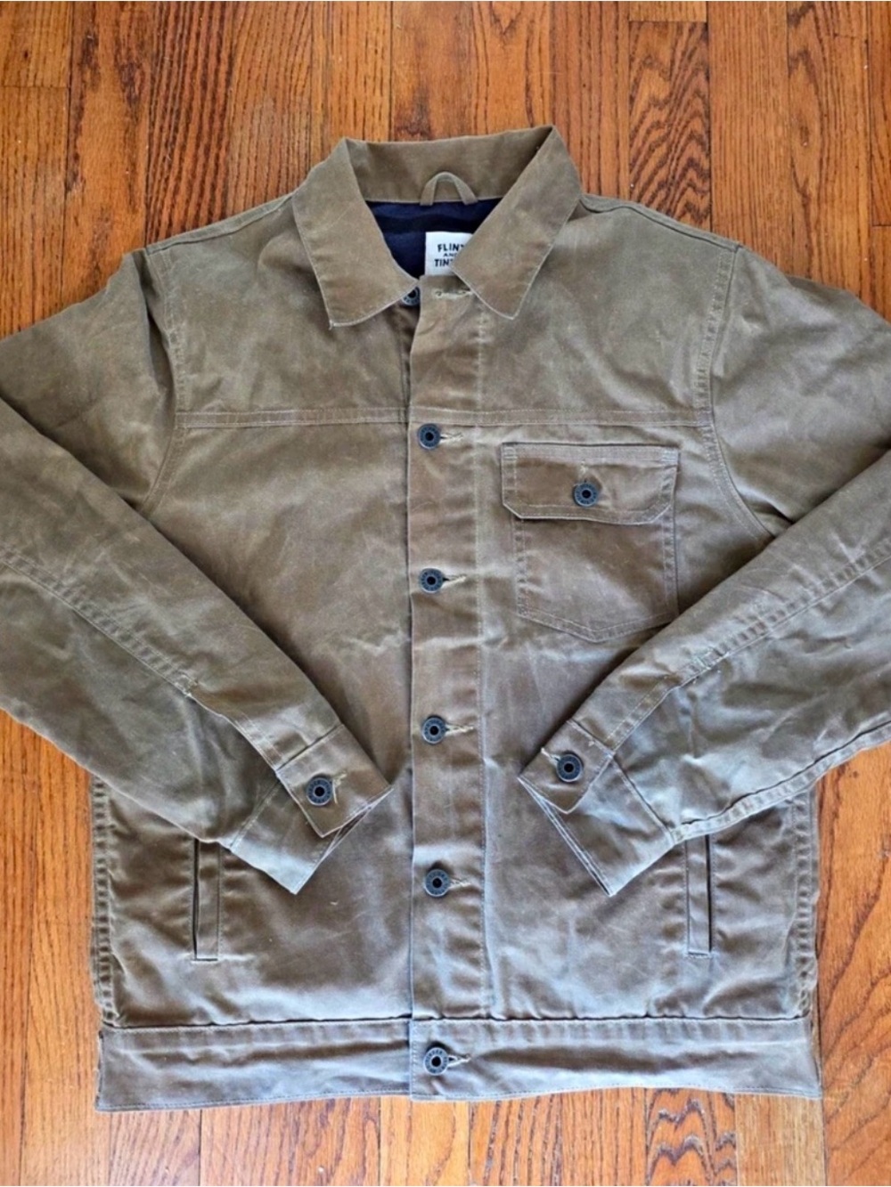 Flint and Tinder Waxed truckerJacket